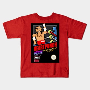 Wrassleman 8-Bit Retro Gaming Pro Wrestling: Heart Punch Kids T-Shirt